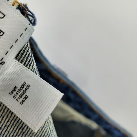 Universal Thread Vintage Midi Women's Raw Hem Denim Jean Shorts Size 2/26 - Picture 5 of 6